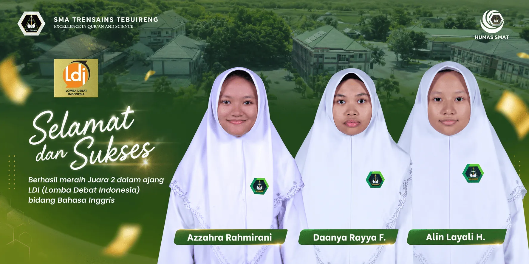 Santriwati SMA Trensains Tebuireng Raih Prestasi Gemilang dalam Lomba Debat Bahasa Inggris