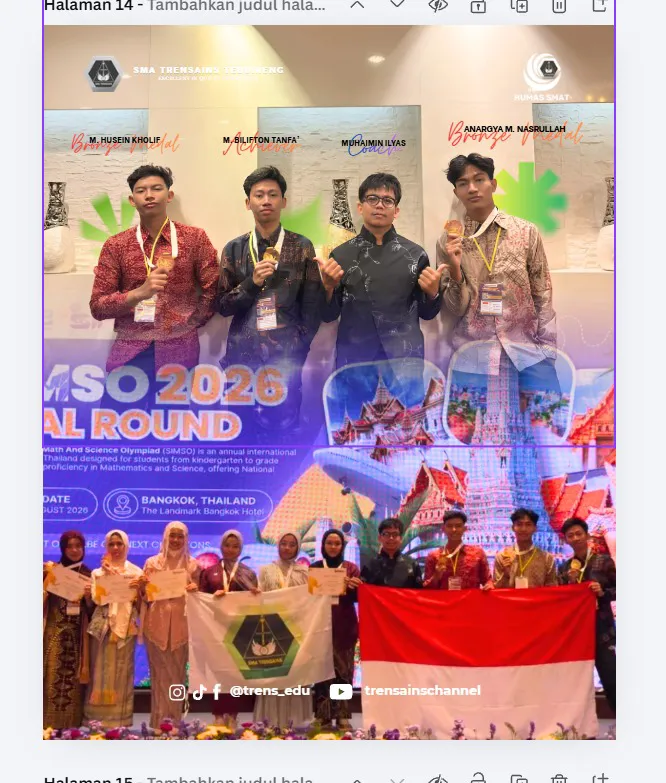 Prestasi Membanggakan Santri Trensains di Bangkok Thailand