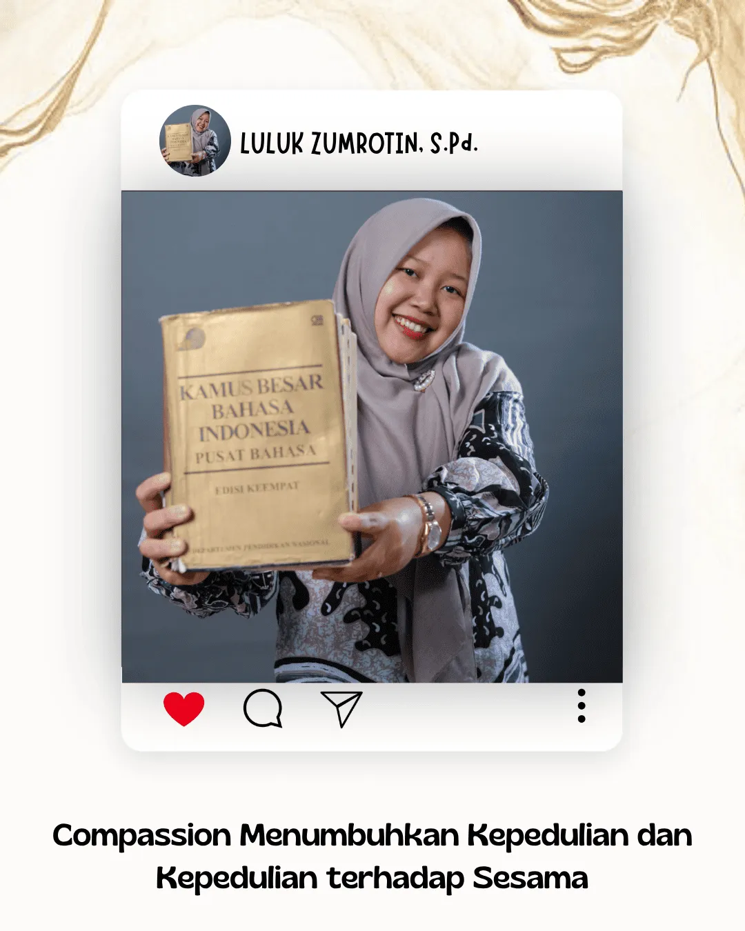 “Semua tidak kujanjikan, tetapi aku berjanji, semua akan aku usahakan.”