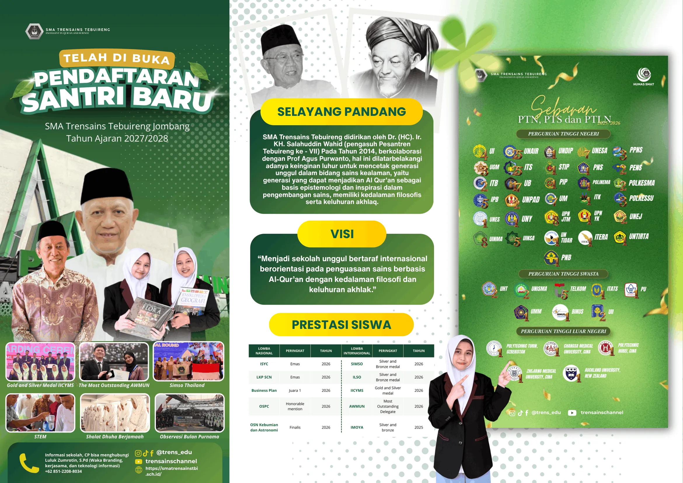 PSB PESANTREN TEBUIRENG 
SMA TRENSAINS
2027-2028